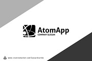 Atom App Logo Template, a Branding & Logo Template by Avartde Creative (Thumbnail 2 of 2)