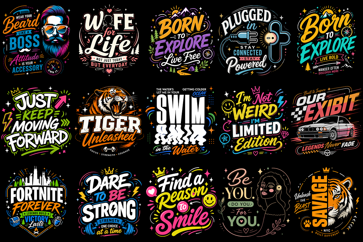 72 T-Shirt Poster Design Vector SVG, a Stationery Template by Miyaji75 (Photo 6 of 8)