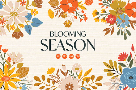 Blooming Season. Flowers & Patterns