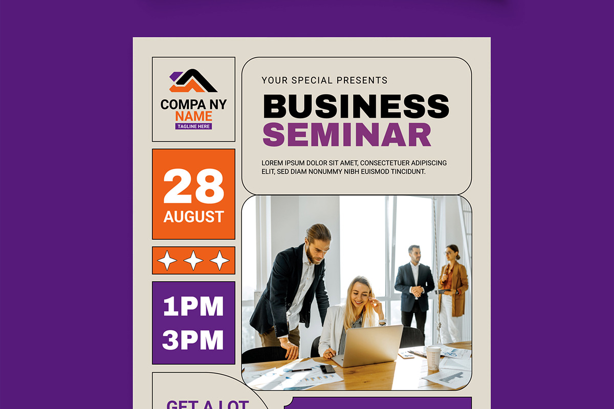 Business Seminar Flyer, a Flyer Template by MightyDesign (Photo 4 of 8)