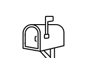 43 Delivery Parcel Icon Set, an Outline Icon by adenpinkstore (Thumbnail 8 of 13)