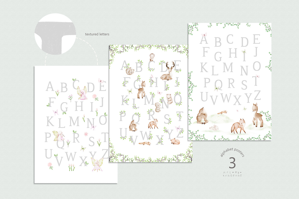 SPRING MELODY watercolor set, an Animal Illustration by erasovas (Photo 4 of 13)