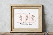 Coquette Happy New Year 2026, an Illustration by Creative Art (Thumbnail 2 of 6)
