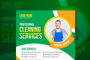 Cleaning Service Social Media Bundle, a Social Media Template by gstudiovect21 (Thumbnail 7 of 10)