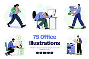 Office Illustration Art Set, a Work Illustration by Brickclay (Thumbnail 1 of 9)