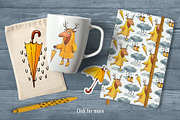 Rainy Mood set, an Animal Illustration by Ekaterina Goncharova (Thumbnail 4 of 5)