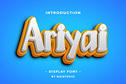 Ariyai - Clean Display Font, a Font by Naistudio (Thumbnail 1 of 7)