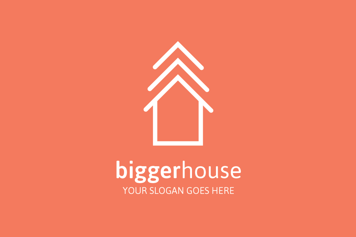 Bigger House Logo, a Branding & Logo Template by MLJ studios (Photo 3 of 3)