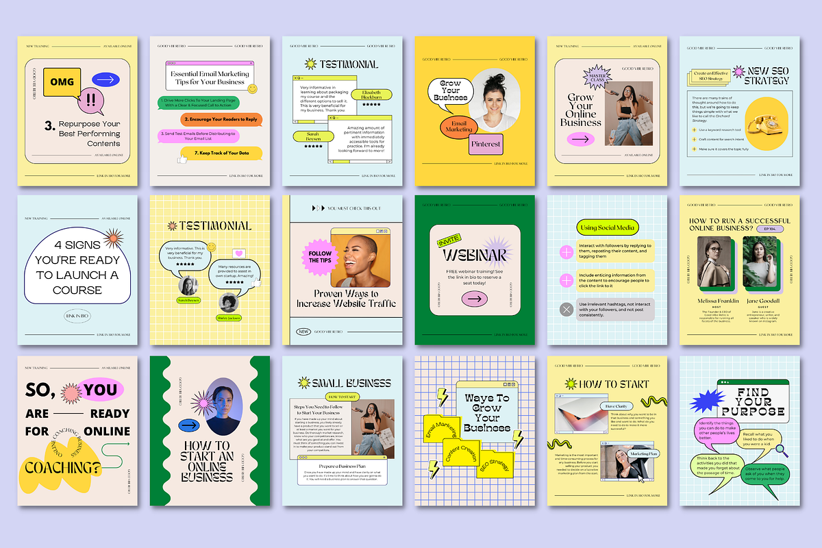 Canva Retro 90s Aesthetic Pack, a Social Media Template by Guavamelo Studio (Photo 15 of 15)
