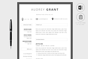 RESUME CV TEMPLATE WORD, a Resume Template by PAPPERMINT RESUME STUDIO (Thumbnail 1 of 5)