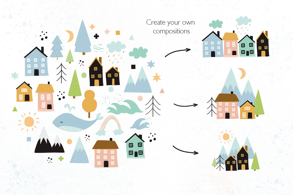Alphabet Scandinavian style, an Illustration by Lesya Skripak (Photo 3 of 6)