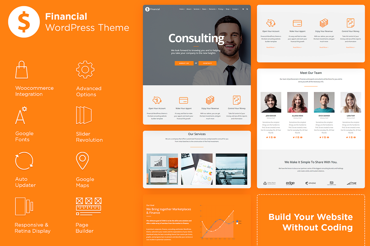 Financial Accounting WordPress Theme, a WordPress Template by Visualmodo (Photo 1 of 41)