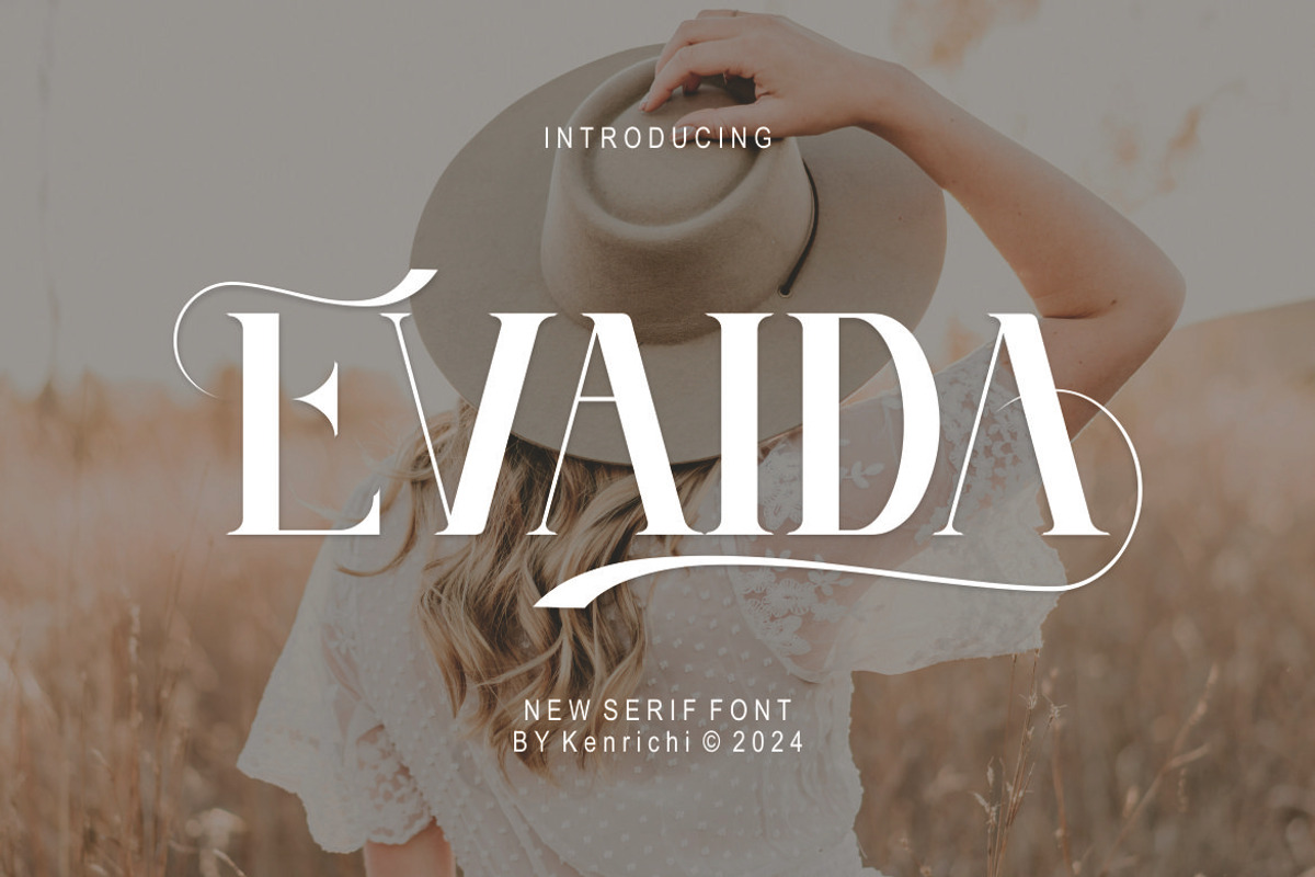 Evaida, a Serif Font by Kenrichi (Photo 1 of 11)