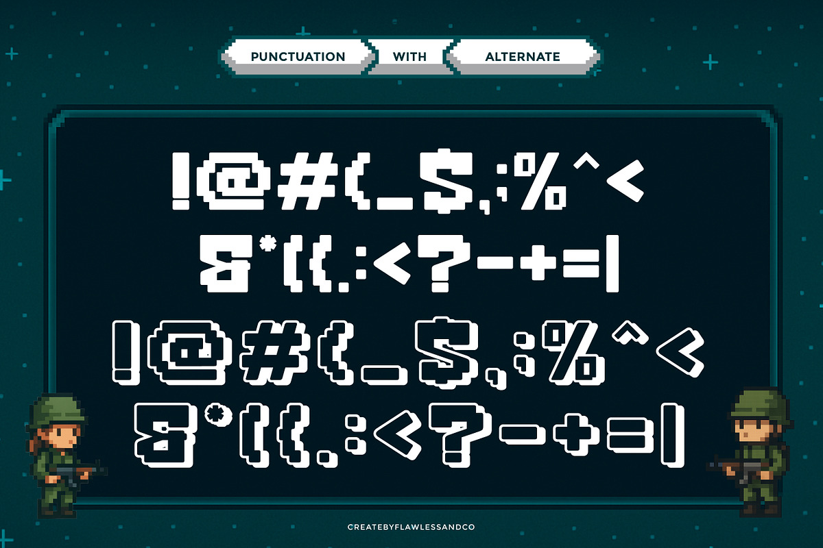 Pixeland - Game Font, a Font by Flawless And Co (Photo 8 of 10)
