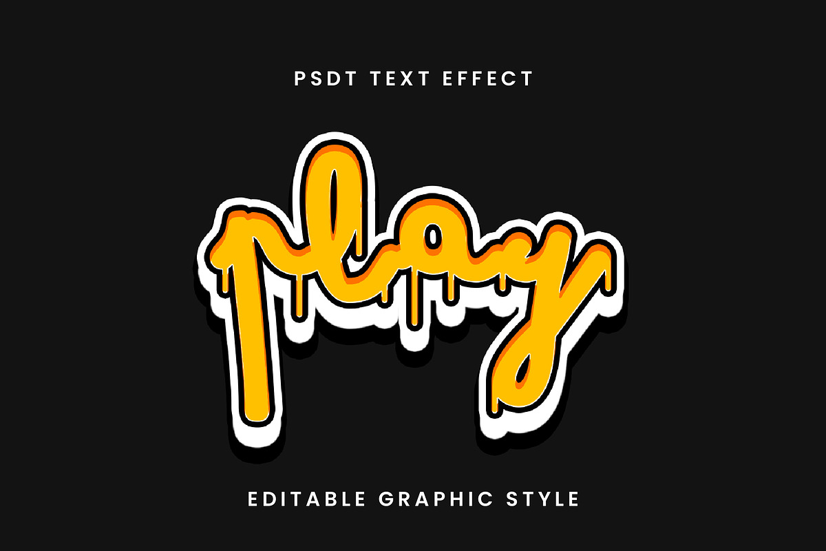 Drip Graffiti Text Effect