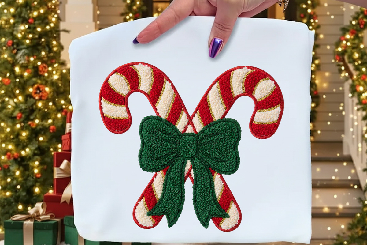 Christmas Candy Cane Latch Hook, an Illustration by Craft Nest (Photo 2 of 5)
