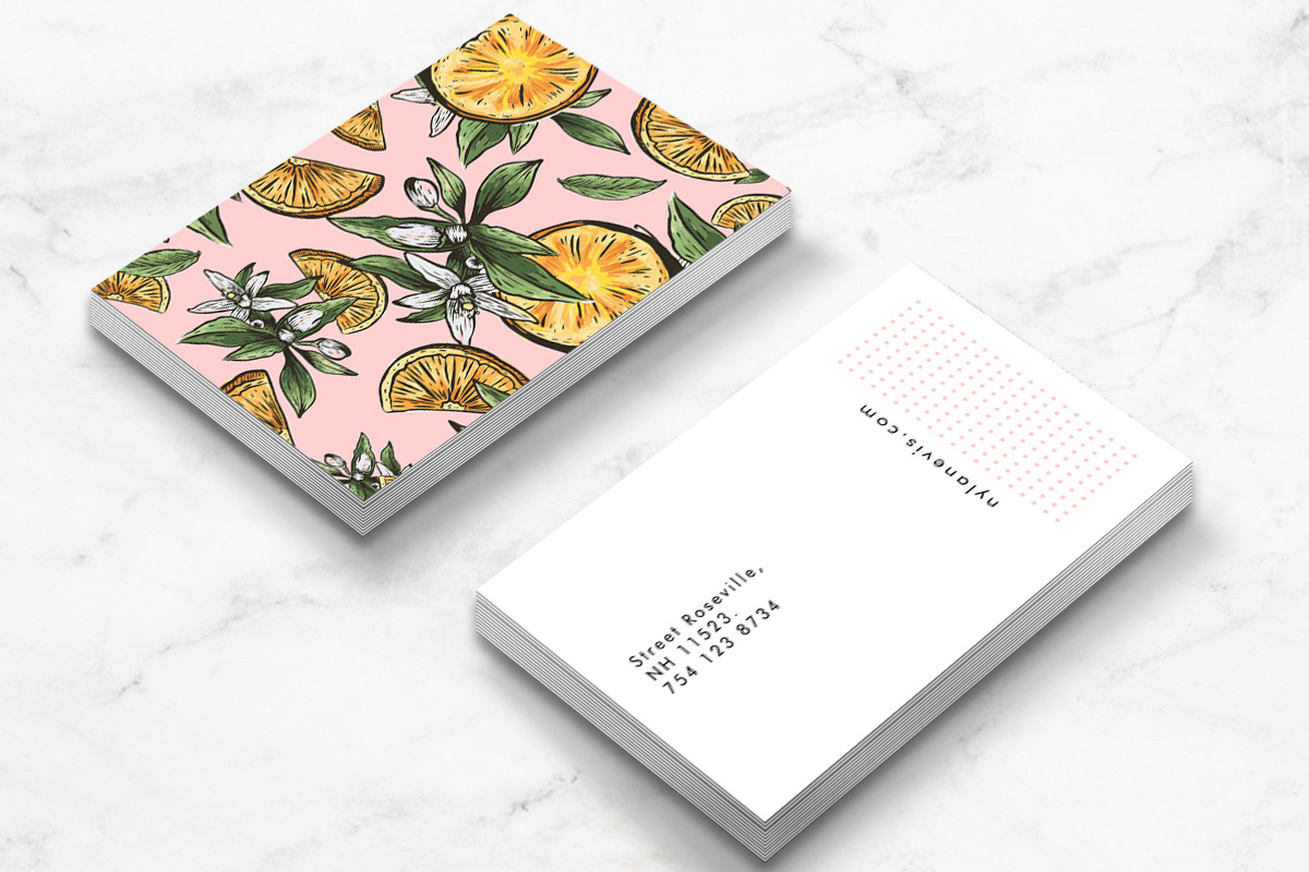 Lemon Crush Business Card Template, a Business Card Template by Human-made. Made to feel. (Photo 3 of 3)