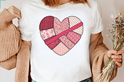 Trendy Valentine Heart Patchwork Png, an Illustration by Designking (Thumbnail 3 of 6)