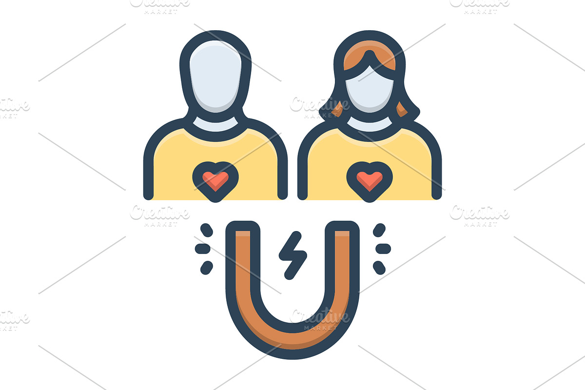 Attract magnet color icon, a Duotone Icon by Creative priyanka