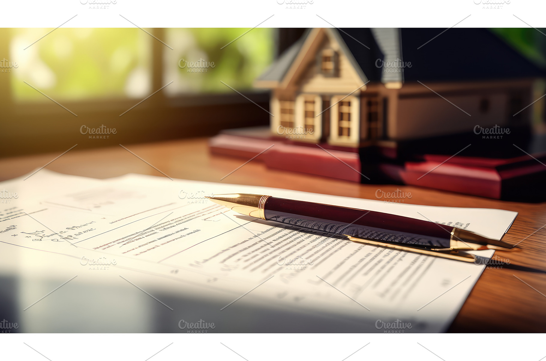 signature house paperwork ai, a Business Photo by pikepicture