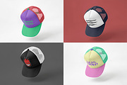 Realistic Trucker Hat Mockup, a Hat Mockup by Uncentrifuged Pressure (Thumbnail 3 of 19)