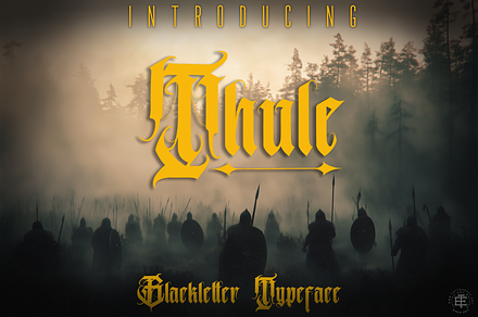 Thule, custom blackletter typeface