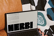 HERBI | A Chunky Sans Serif Font, a Sans Serif Font by Loryn Ipsum (Thumbnail 2 of 11)