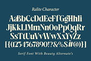 Ralite - Modern Serif Display Font, a Serif Font by Afkari Studio (Thumbnail 9 of 12)