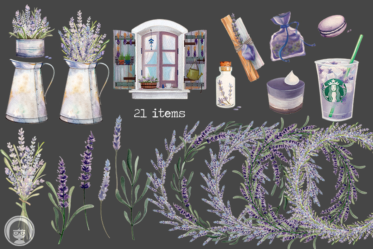 LAVENDER GARDEN, an Illustration by AJDA ART (Photo 3 of 7)