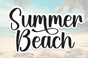Summer Beach | Script Font, a Handwritten Font by Scratchones (Thumbnail 1 of 9)