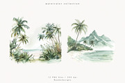 Watercolor Tropics, a Decorative Illustration by PeDe Designs (Thumbnail 6 of 13)