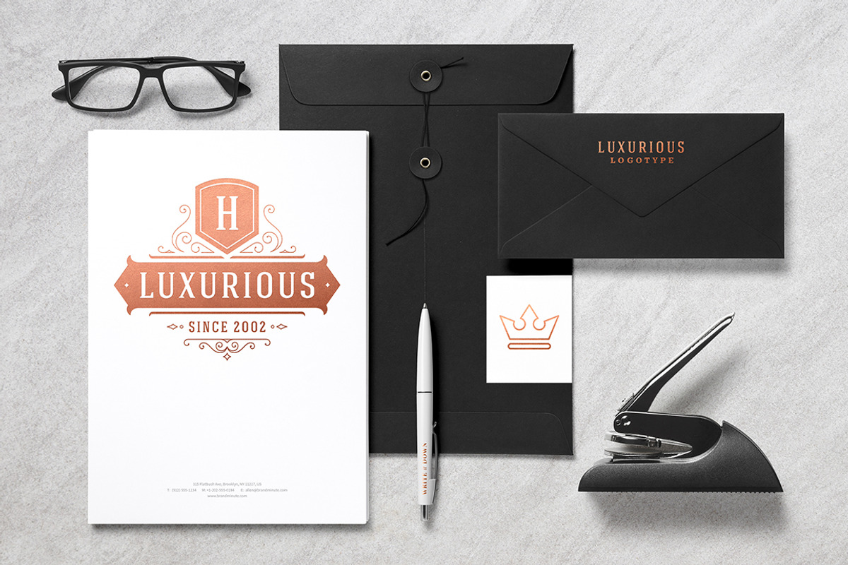 500 ornaments logos & monograms, a Branding & Logo Template by Vasya Kobelev (Photo 9 of 31)