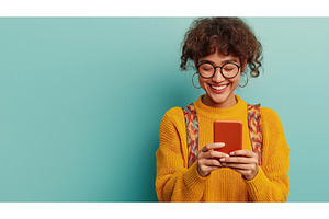 Smiling young woman with curly hair, a Beauty & Fashion Photo by Sergey Kotenev