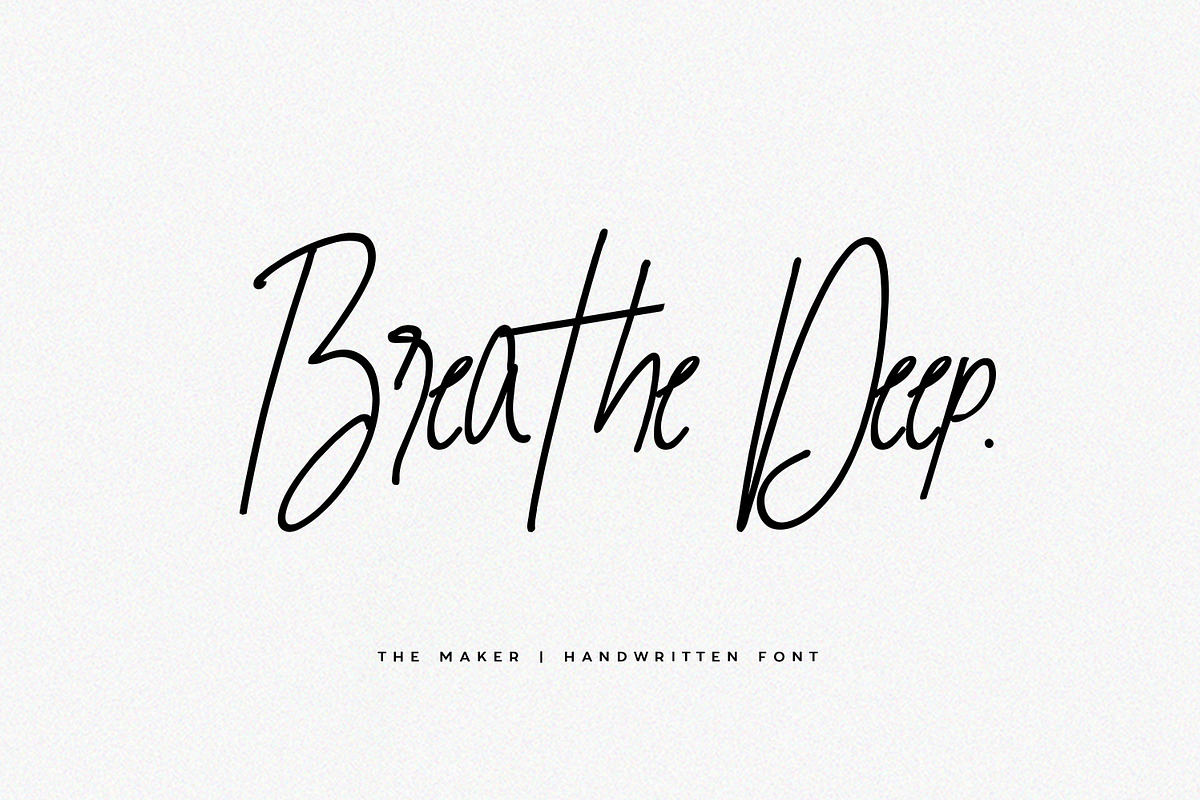 The Maker | Handwritten Font preview 2