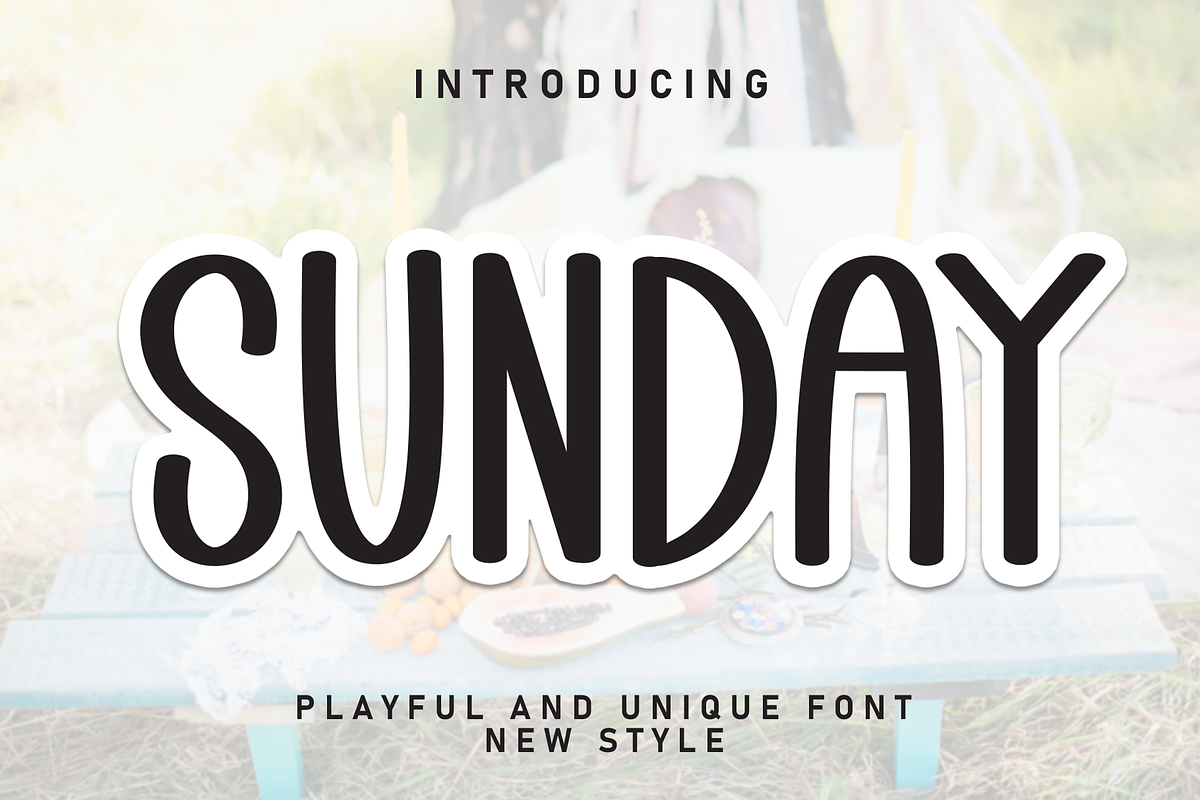 Sunday | Script Font, a Handwritten Font by Scratchones (Photo 1 of 8)