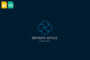Infinity Style Logo, a Branding & Logo Template by Schneider Design Store (Thumbnail 1 of 2)