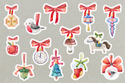 Vintage Watercolor Christmas Clipart, an Object Graphic by the_myro (Thumbnail 2 of 10)