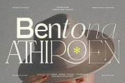 Bentona Athiroen (27 Fonts Style), a Serif Font by IM Studio (Thumbnail 1 of 11)