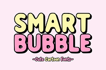 Smart Bubble - Cartoon Font Type