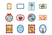 Christmas Vintage Frame Bundle, an Illustration by SinaCreation (Thumbnail 2 of 7)