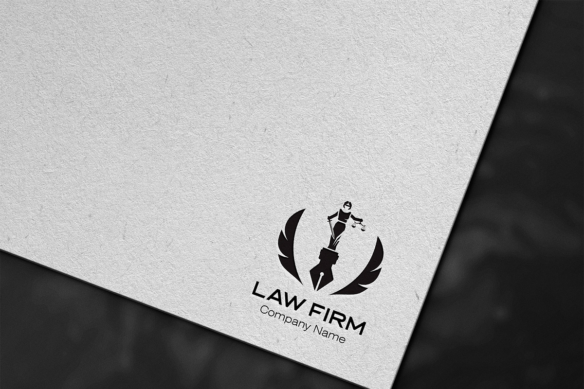 Editable Law Firm Logo Design, a Branding & Logo Template by YUDesignStore (Photo 2 of 7)