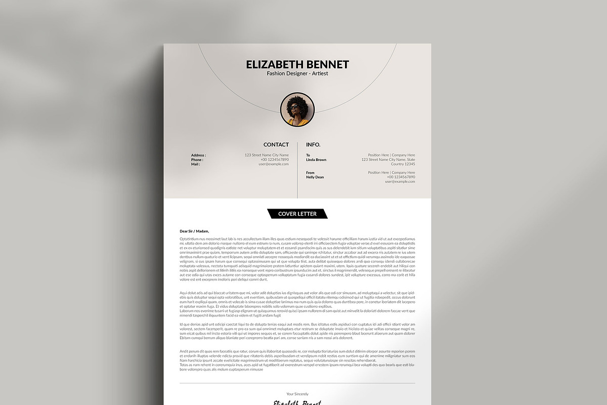 Professional Resume/CV Template, a Resume Template by TemplateFolio-Shop (Photo 4 of 5)