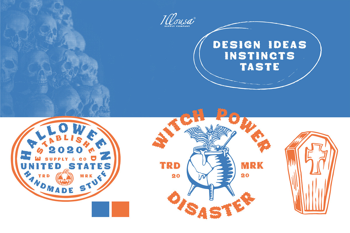 18+ Vintage Spooky Logo Templates, a Branding & Logo Template by Illousa (Photo 6 of 10)
