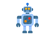 Robot Flat Icon, an Icon by Pexelpy (Thumbnail 2 of 2)
