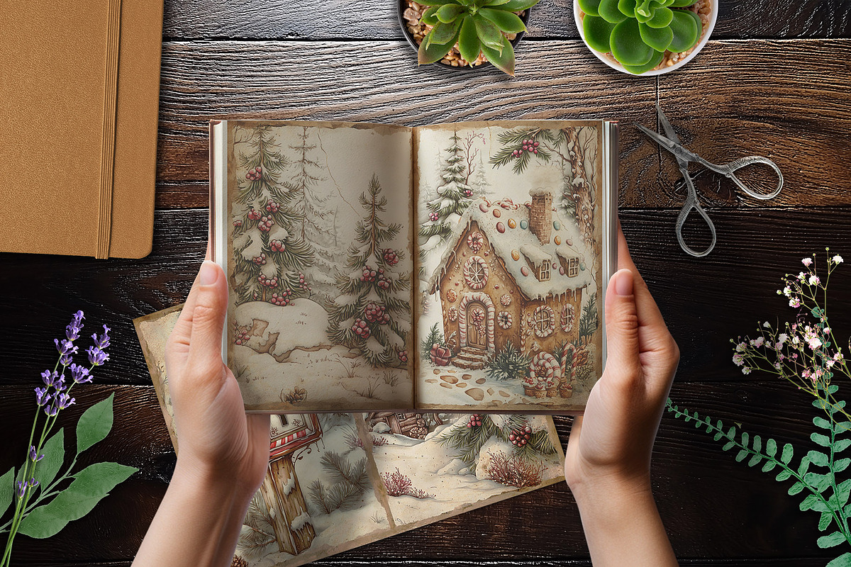 Christmas Bakery Junk Journal Pages, a Stationery Template by V Design Creator (Photo 7 of 8)