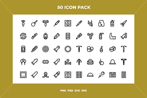 Contraceptive methods icons, an Outline Icon by Wencory
