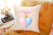 Heart Locket Coquette Valentine Clip, an Illustration by Sublimation Artist (Thumbnail 6 of 6)
