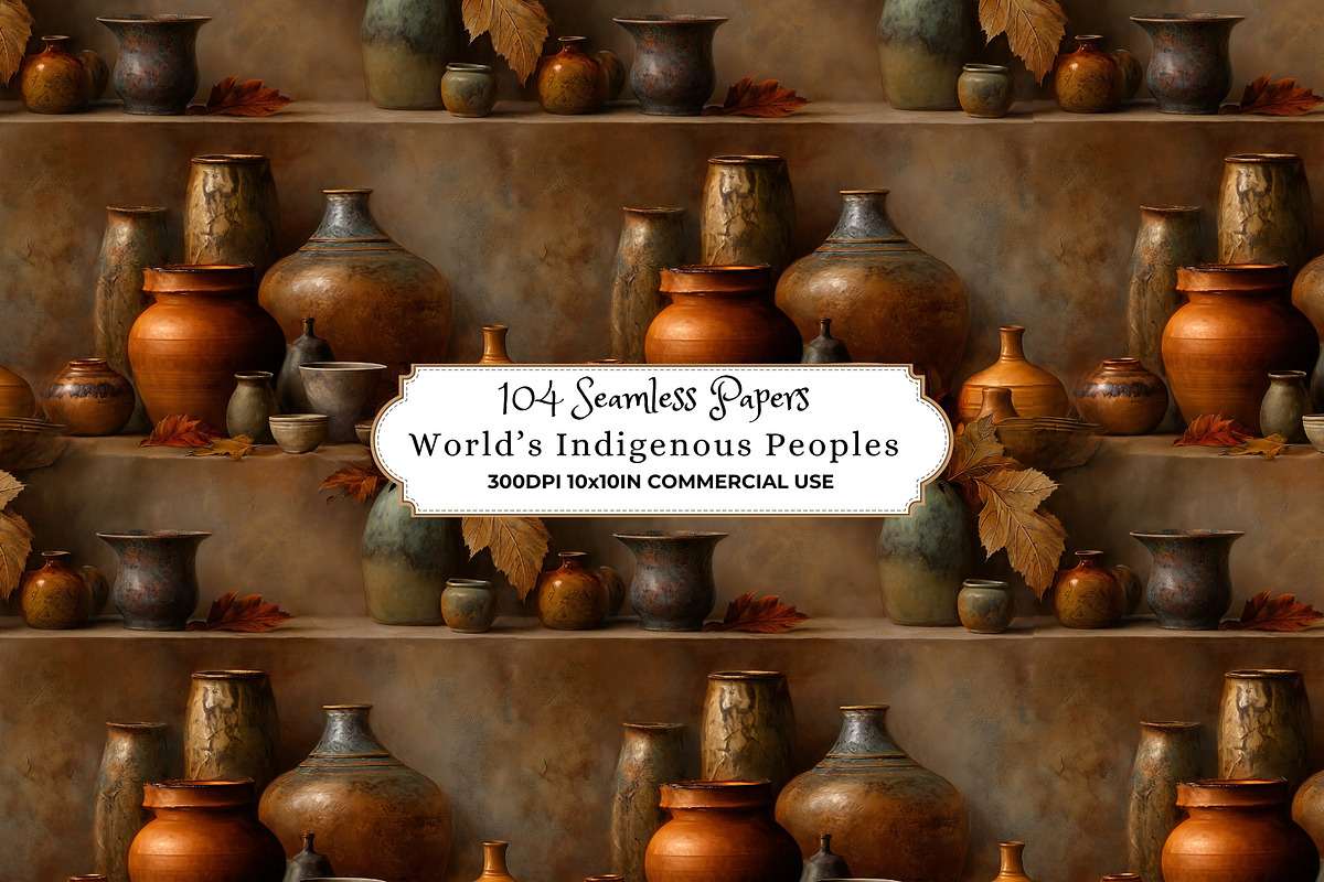 World’s Indigenous Peoples Patterns, a Pattern Graphic by Nicole Branger Art (Photo 8 of 38)
