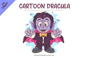 Cartoon Dracula. Crafting