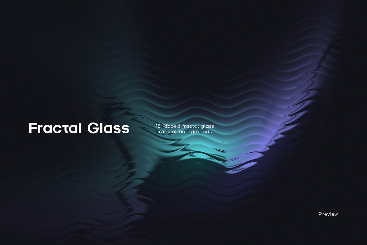 Ribbed Fractal Glass Gradient, a Background Graphic by Ghurafa Studio (Photo 9 of 10)